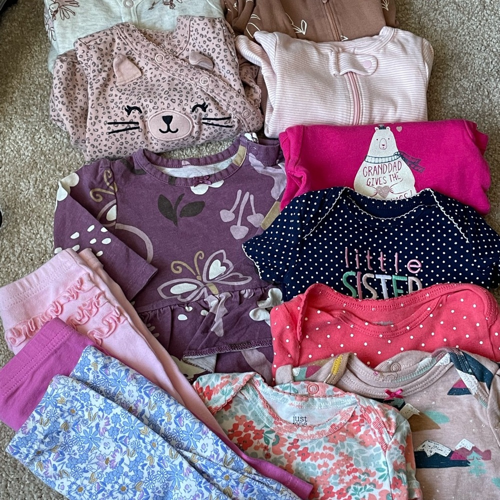 Kids Pajamas Set - Purple, Pink, and Blue